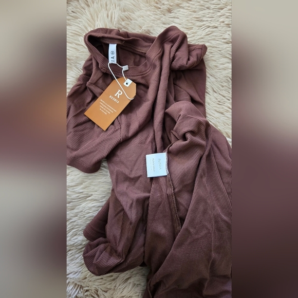 REORIA Crew Neck Lounge Maxi Dress #1029 - Picture 4 of 11